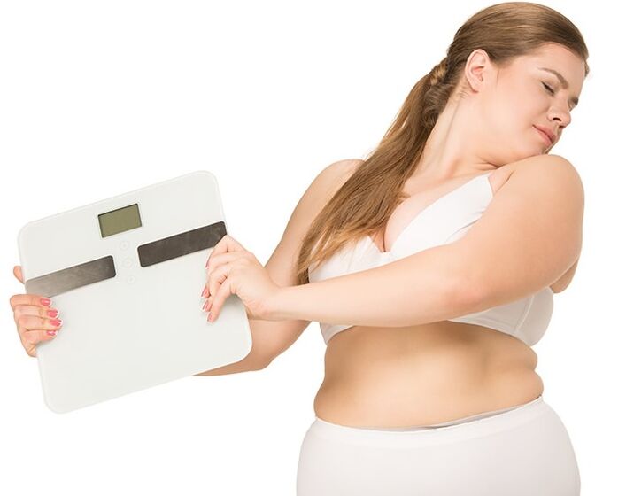 Gadis gemuk sebelum minum kapsul Keto Diet