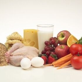 makanan berprotein dan buah-buahan pada diet enam kelopak